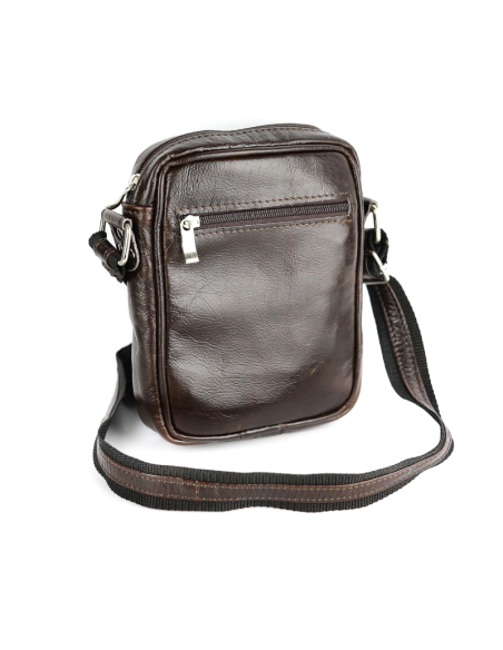 Listonoszka męska mała - gnieciony brąz