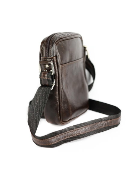 Listonoszka męska mała - gnieciony brąz