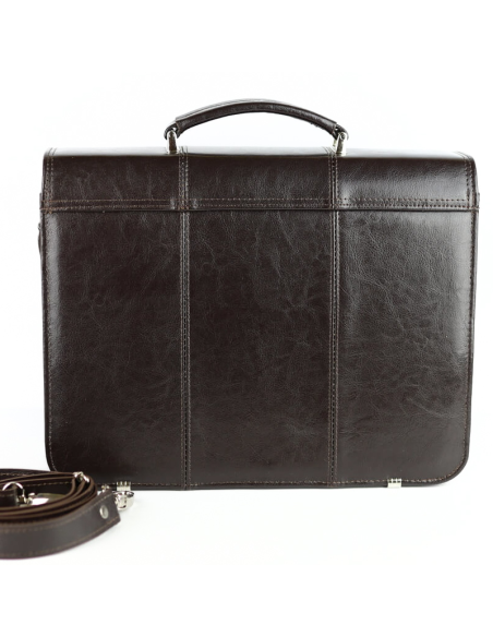 Teczka mała 2-komorowa mała - brąz