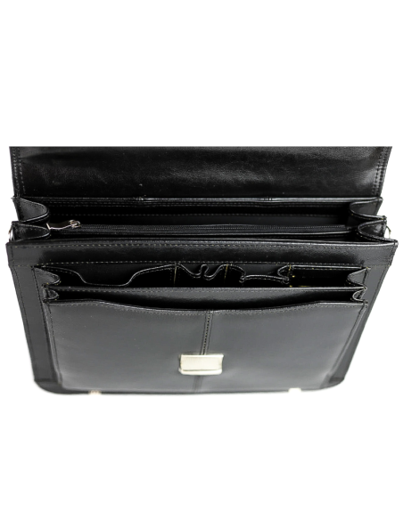 Teczka mała 2-komorowa mała - czarna