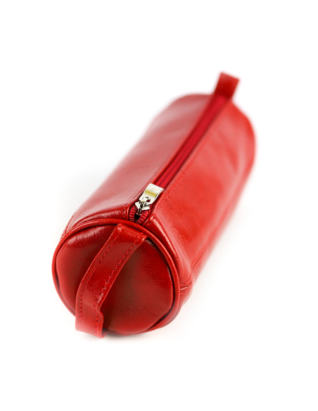 078 Piórnik okrągły duży-czerwona