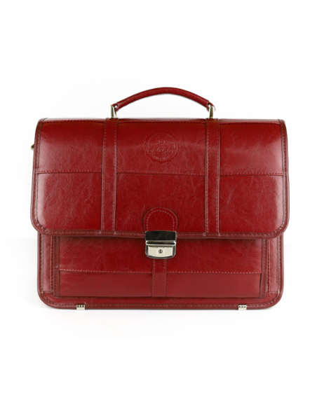 523 Teczka mała 2-komorowa-wiśnia