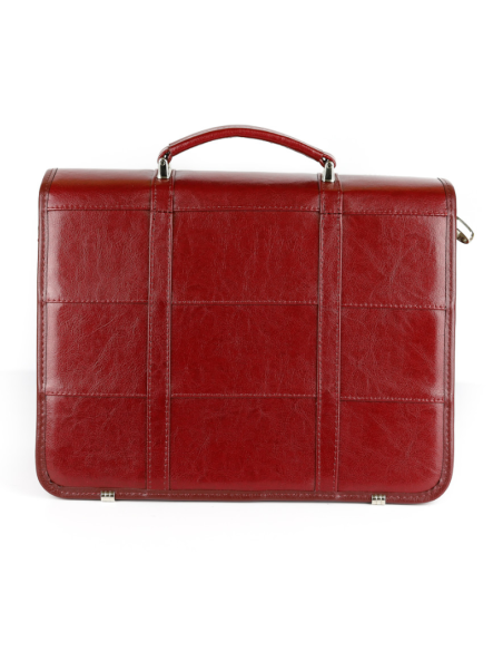 523 Teczka mała 2-komorowa-wiśnia