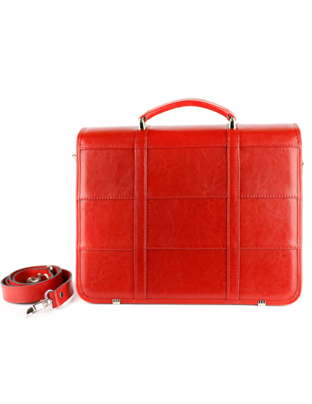 Teczka mała 2-komorowa mała -czerwona