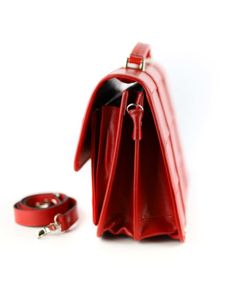 Teczka mała 2-komorowa mała -czerwona