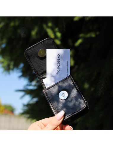 Etui na wizytówki - brąz