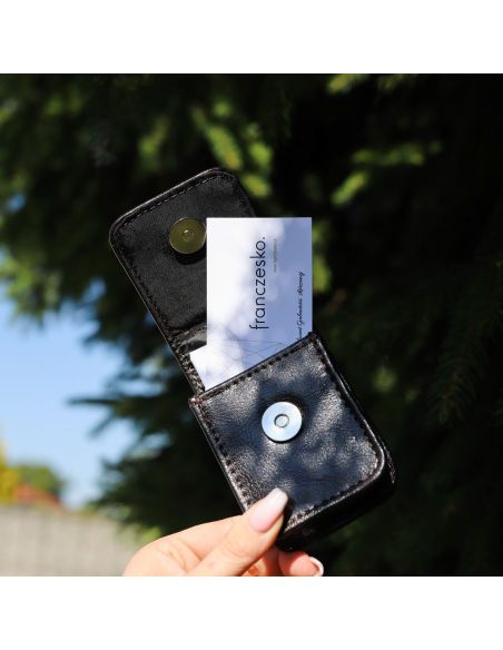 Etui na wizytówki - brąz