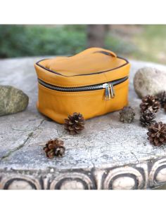 Kosmetyczka kuferek - miodowy
