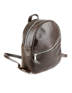 Plecak okrągły - gnieciony brąz