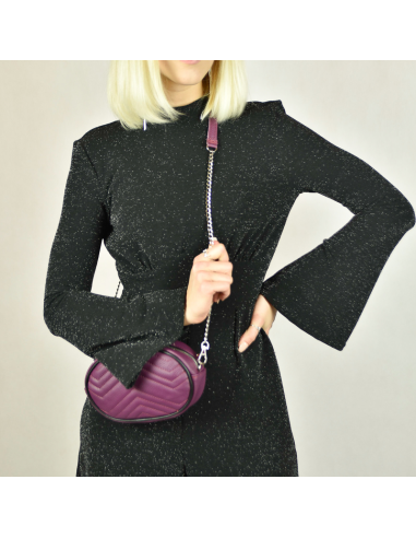 Skórzana Nerko-torebka-fioletowa-Producent Galskór-franczesko.pl