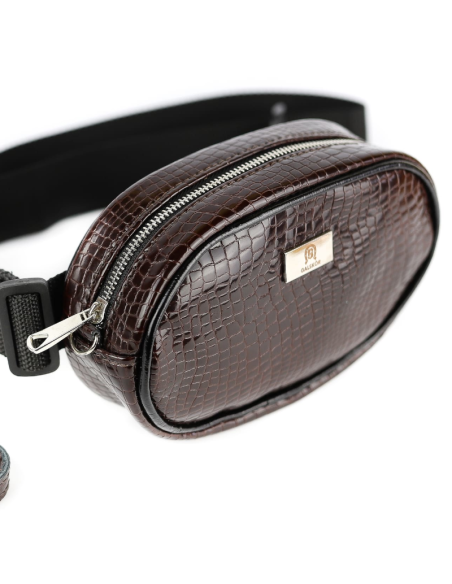 Skórzana Nerko-torebka-bordo croc. -Producent Galskór-franczesko.pl