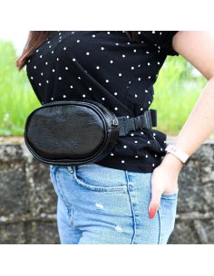 Skórzana Nerko-torebka-czarny croc. -Producent Galskór-franczesko.pl