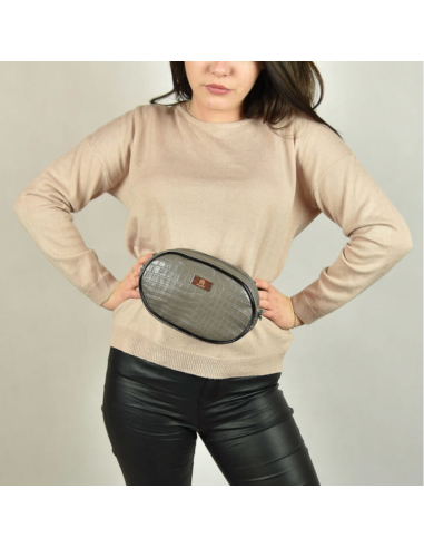 Skórzana Nerko-torebka-szary croc. -Producent Galskór-franczesko.pl