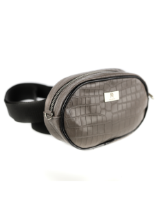 Skórzana Nerko-torebka-szary croc. -Producent Galskór-franczesko.pl