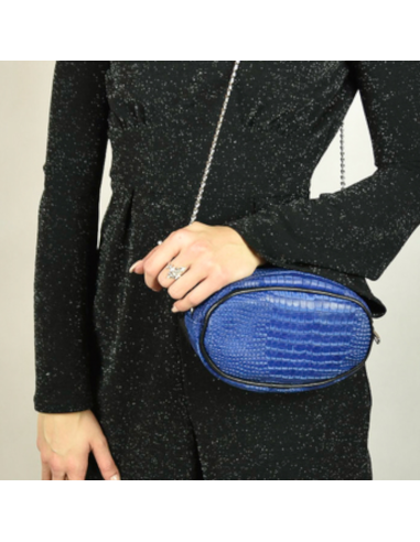 Skórzana Nerko-torebka-croc.granat -Producent Galskór-franczesko.pl