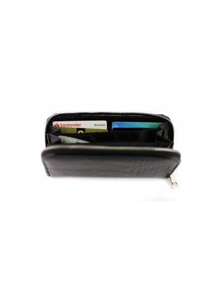 Portfel skórzany Korona - czarny CDL