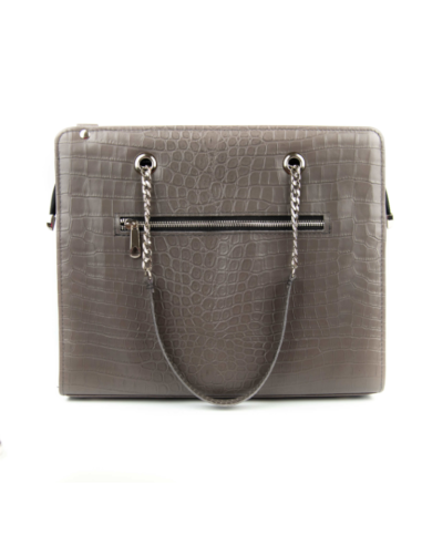 T-02 Torebka z oczkami -croc.siwy