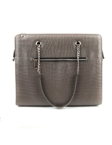 T-02 Torebka z oczkami -croc.siwy