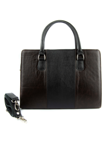 Torebka z 3 pasów - gnieciony brąz