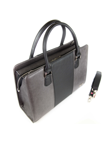 Torebka z 3 pasów - skalisty siwy