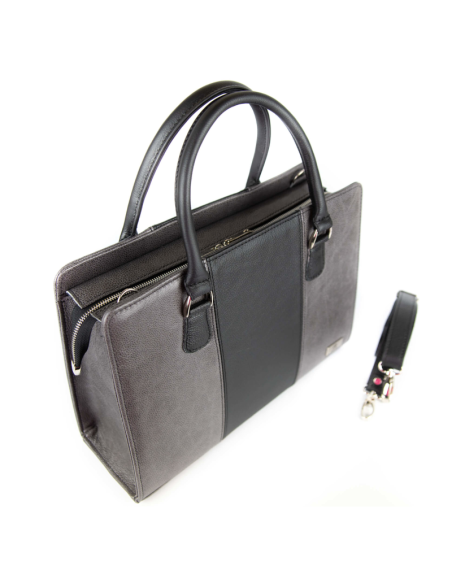 Torebka z 3 pasów - skalisty siwy