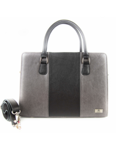 Torebka z 3 pasów - skalisty siwy