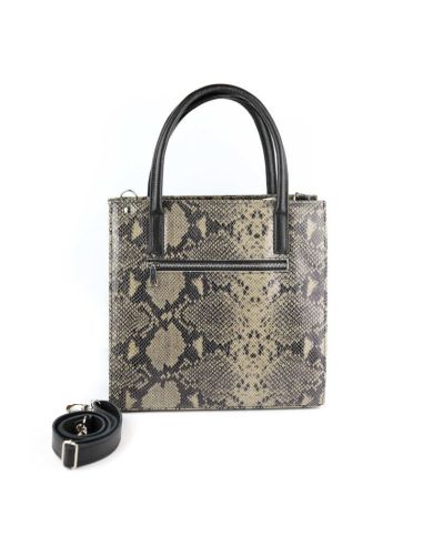 Torebka Aga- print wężowy szary