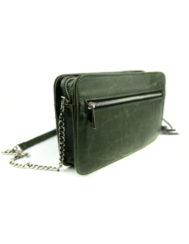 Torebka Marita - gnieciona zieleń