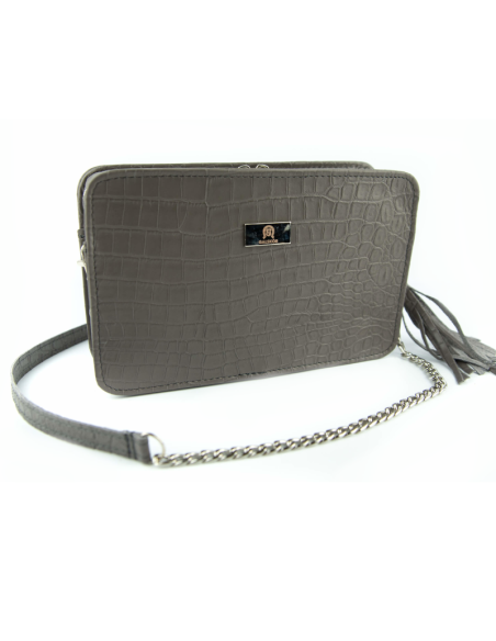 Torebka Marita - croc szary