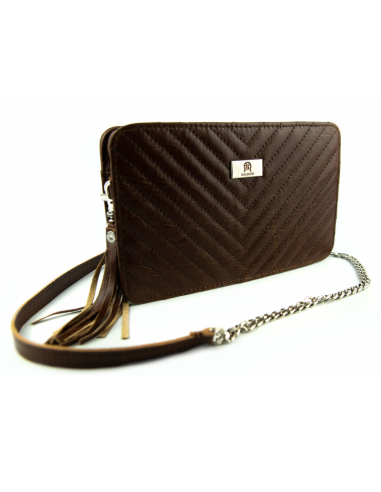 Torebka Marita - gnieciony koniak