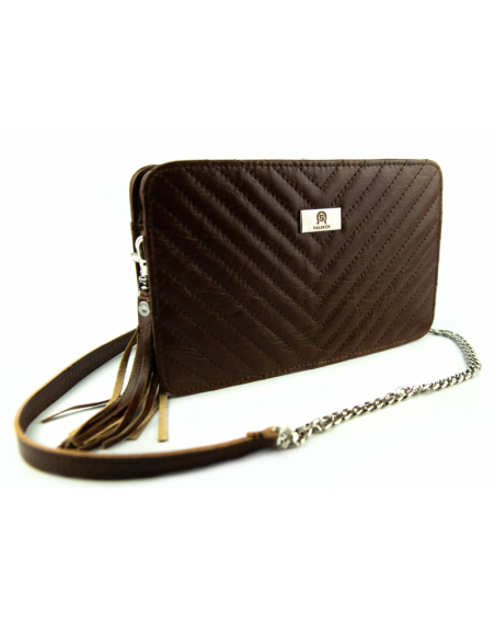 Torebka Marita - gnieciony koniak