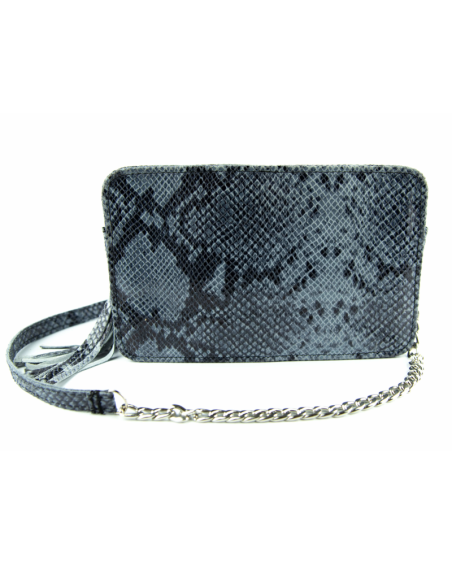 Torebka Marita  - print wężowy błękit