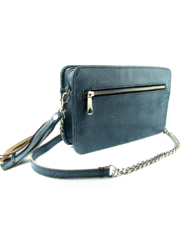 Torebka Marita - print jaszczurka błękit