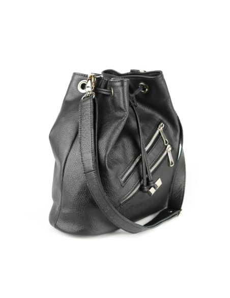 Torebka worek - czarny