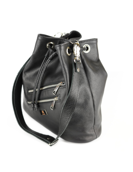 Torebka worek - czarny