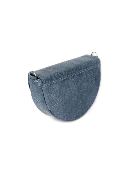 Torebka franczeska S - print jaszczurka błękit