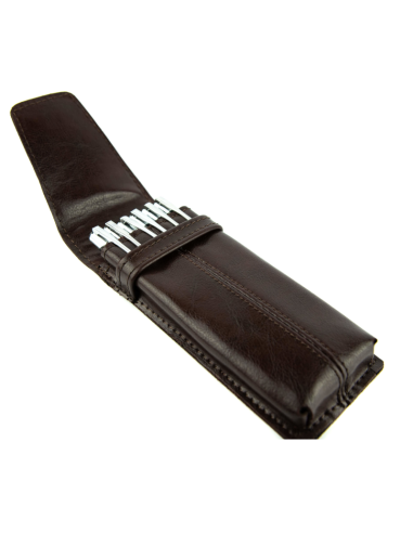 Piórnik Duży twardy - brąz