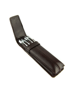 062 Piórnik mały twardy-brąz 2