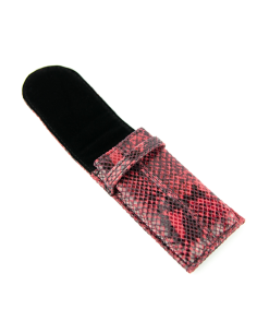 Piórnik duża M-ka- print wężowy malina 2