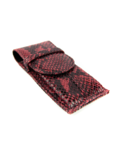 Piórnik duża M-ka- print wężowy malina