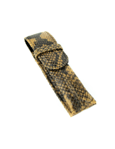 Piórnik mała m-k-print wężowy jasny brąz