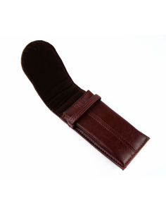 Piórnik skórzany duża M-ka - WIŚNIOWY  - Producent Galskór 2