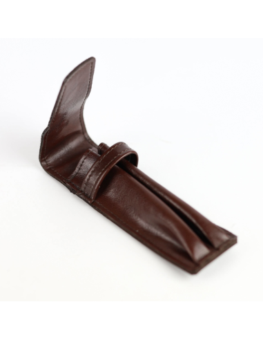 068 Piórnik skórzany 2-komorowy - jasny brąz 068 Piórnik skórzany 2-komorowy - jasny brąz