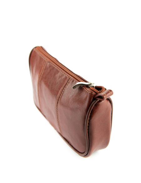 070-Piórnik kosmetyczka - koniak