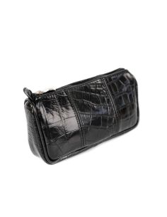 070-Piórnik kosmetyczka-czarny croc. duża łuska 2