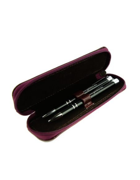 317 Piórnik owalny mały-wiśnia