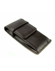 Etui 3-komorowe - brąz