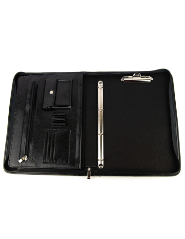 Aktówka skórzana czarna - franczesko.pl