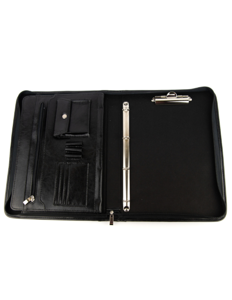 Aktówka skórzana czarna - franczesko.pl