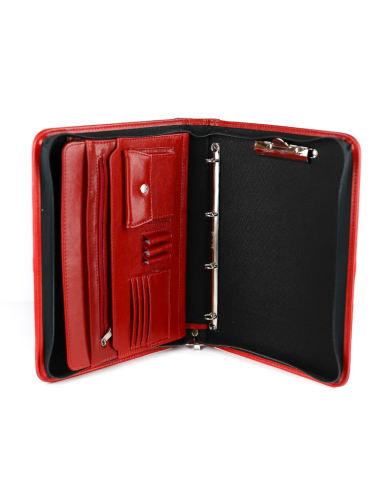 Aktówka skórzana czerwona - franczesko.pl